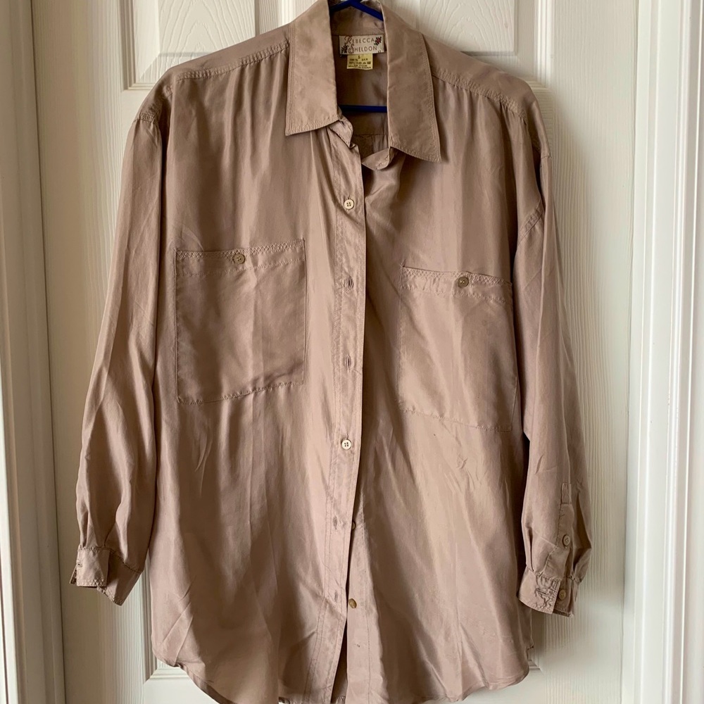 100% silk blouse